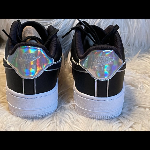 New Nike Air Force 1 LV8 GS - Black / Iridescent - Size 6Y - AF1 - Picture 6 of 9